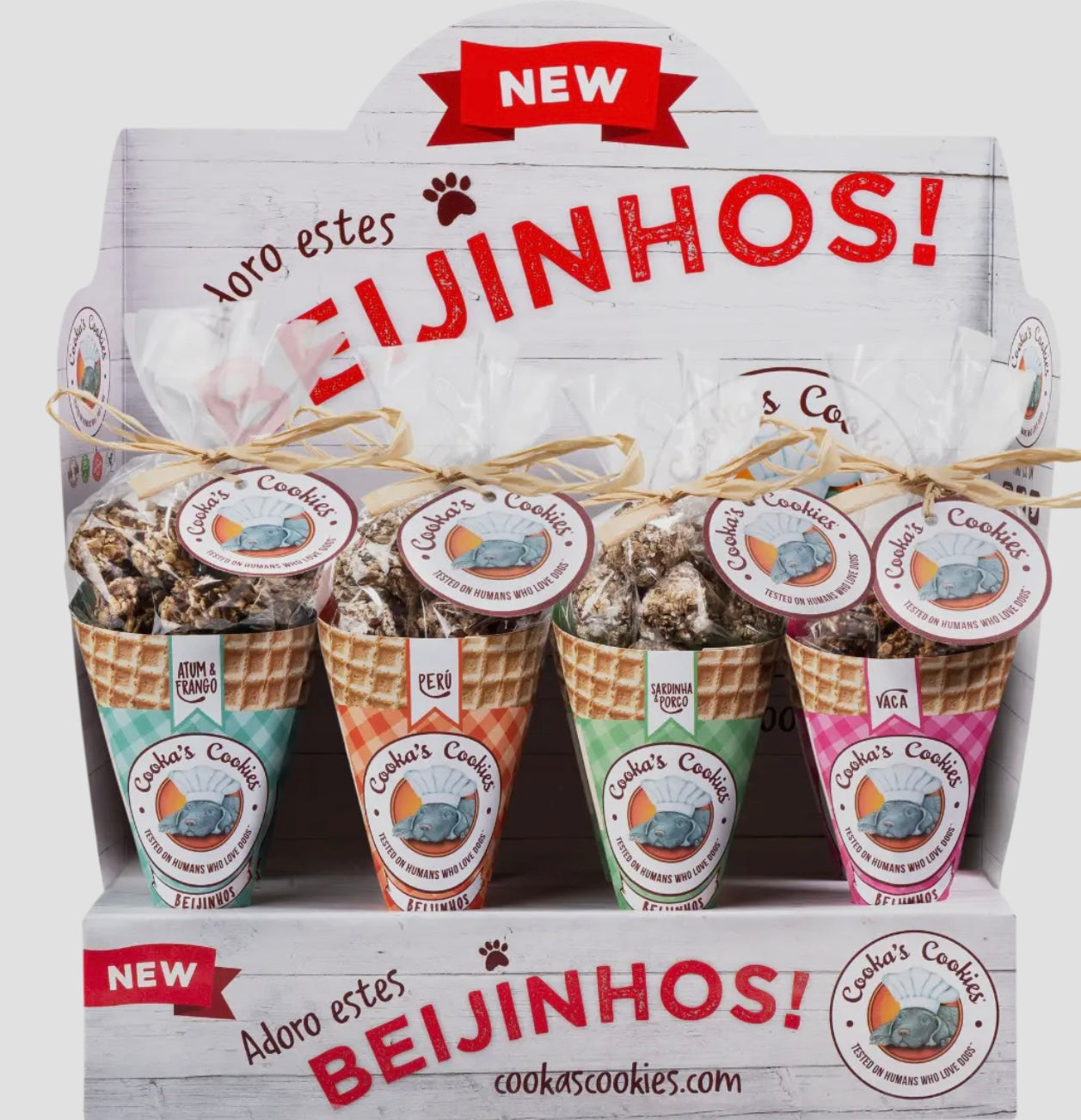 Cooka's Cookies Friandises Naturelles et croustillantes pour chiens - Chicken & Tuna