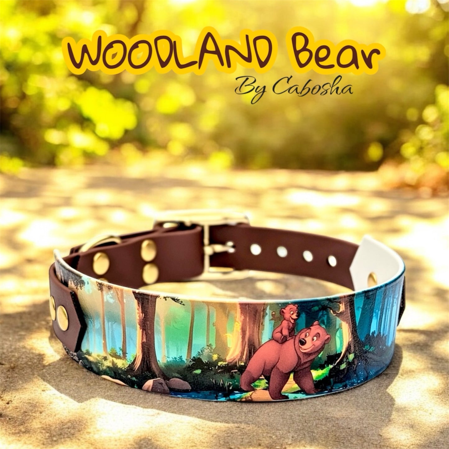 Collier Chien Woodland Bears
