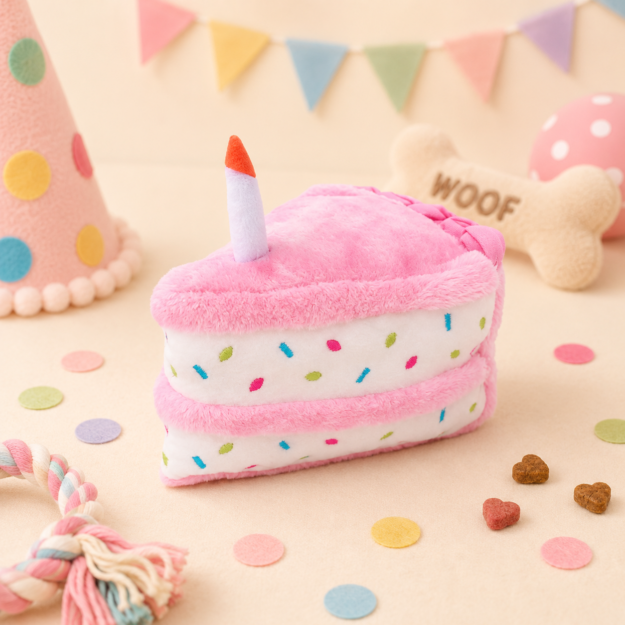Gâteau d’anniversaire ZippyPaws -jouet pour chiens