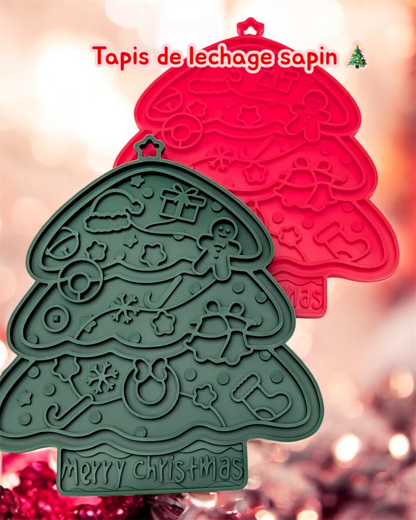 Tapis de léchage sapin de Noël