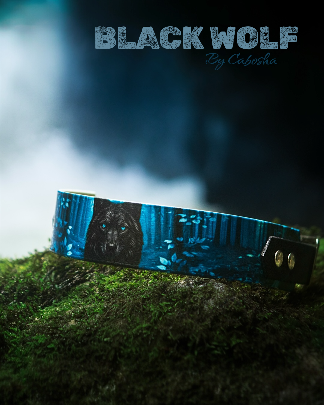 Collier chien Black Wolf 🐺