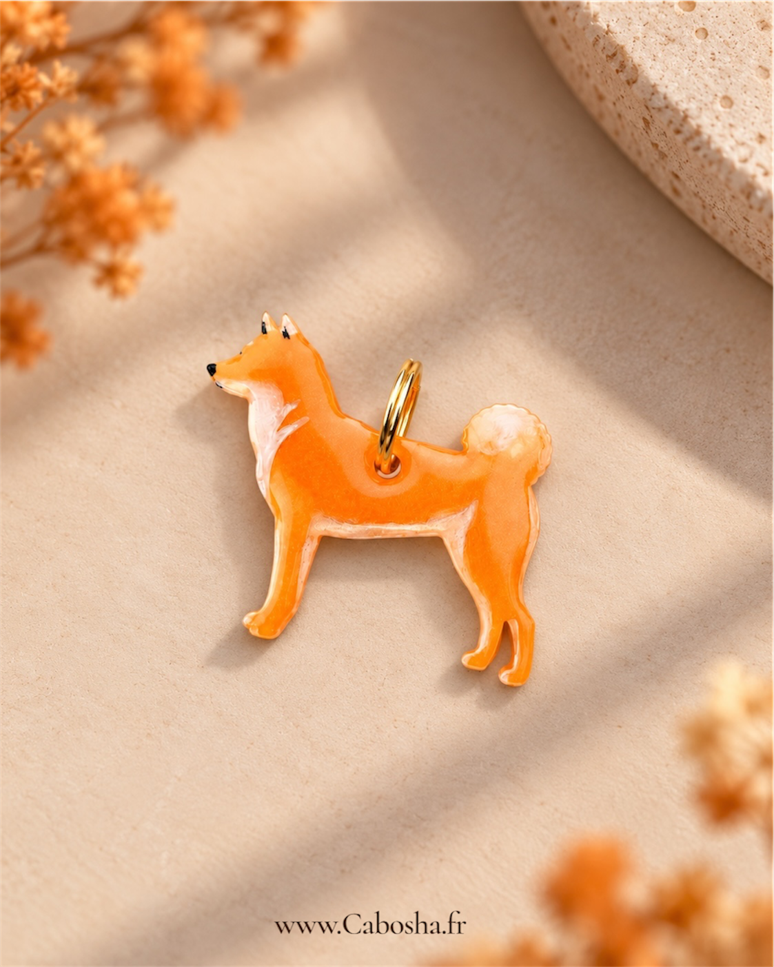 Médaille chien Shiba/Akita
