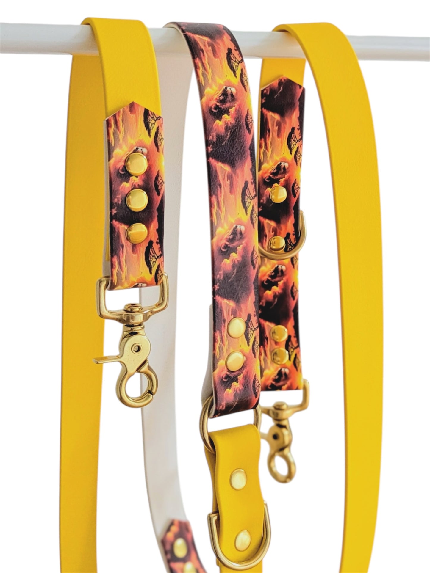 Laisse multi positions imprimée