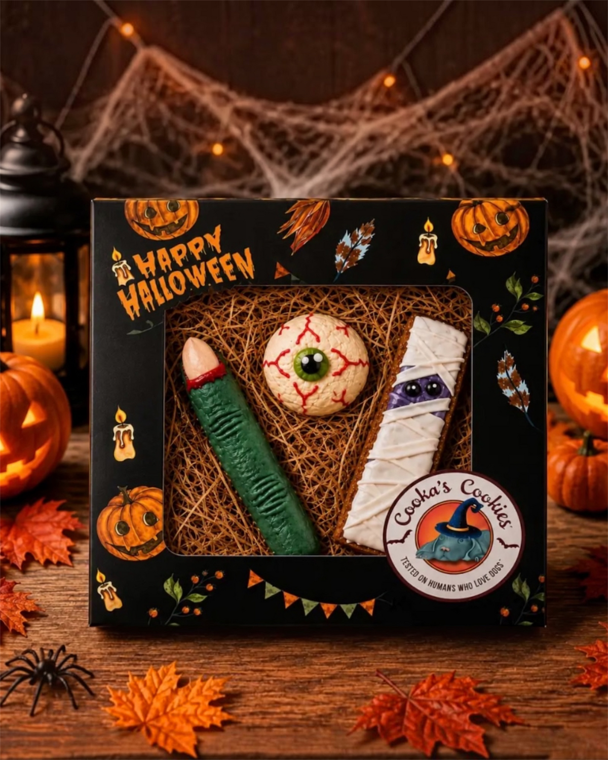 Box effrayante- friandises gourmandes pour chiens d’Halloween