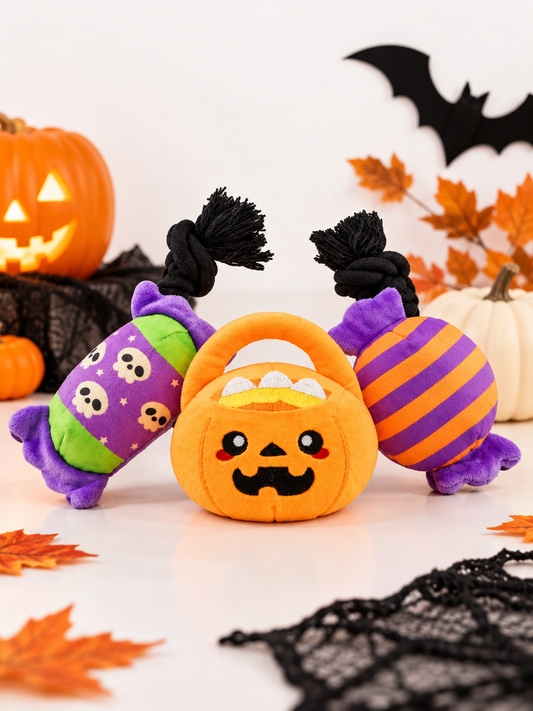 Jouet à tirer pour chiens candy Halloween 🎃