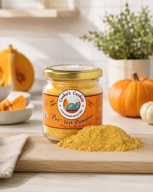 Poo-fec Pumpkin- Cooka’s cookie - garniture de repas pour chiens et chats