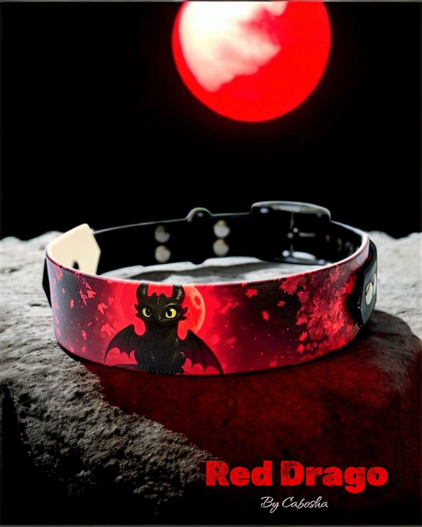 Collier chien Red Drago