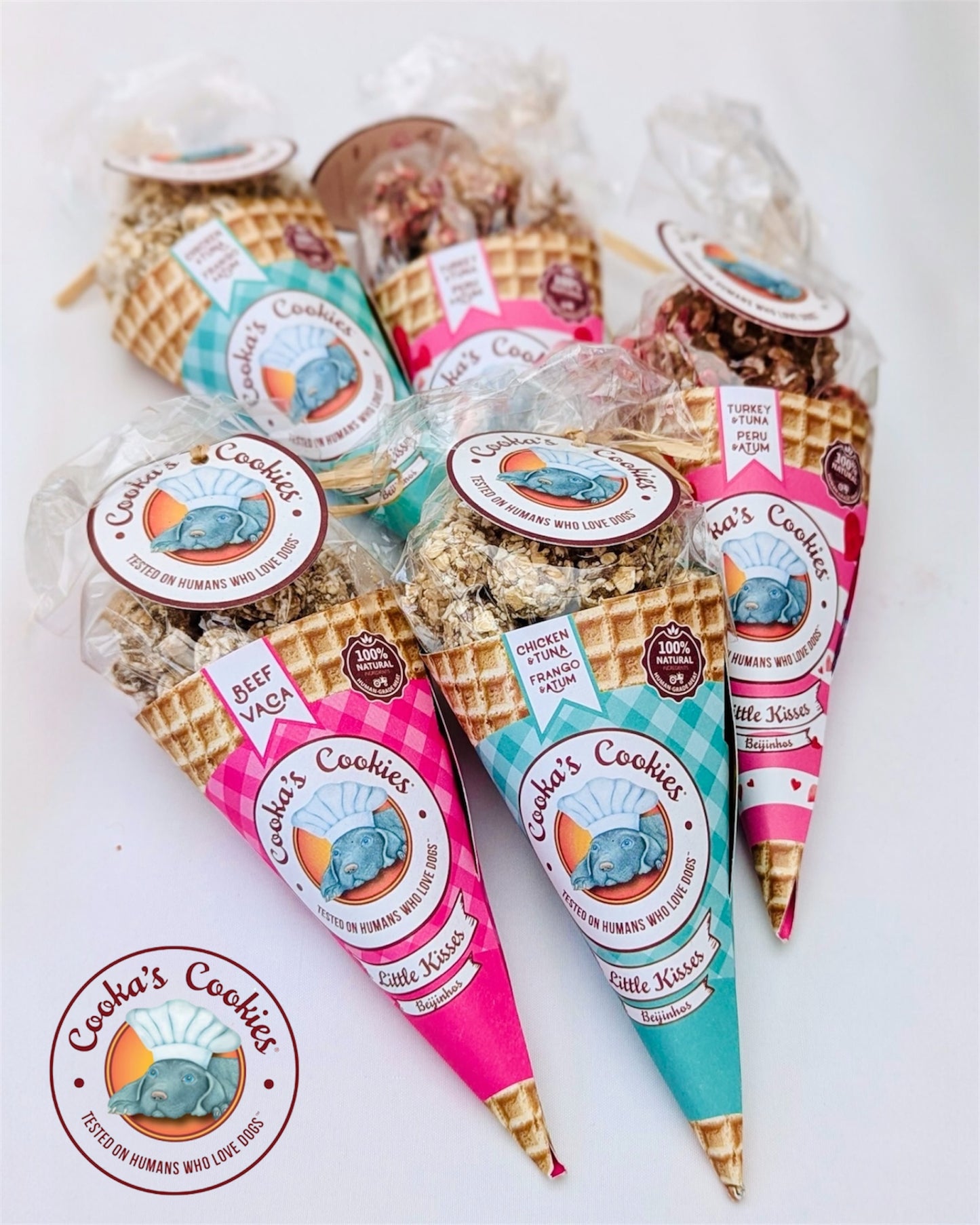 Cooka's Cookies Friandises Naturelles et croustillantes pour chiens - Chicken & Tuna