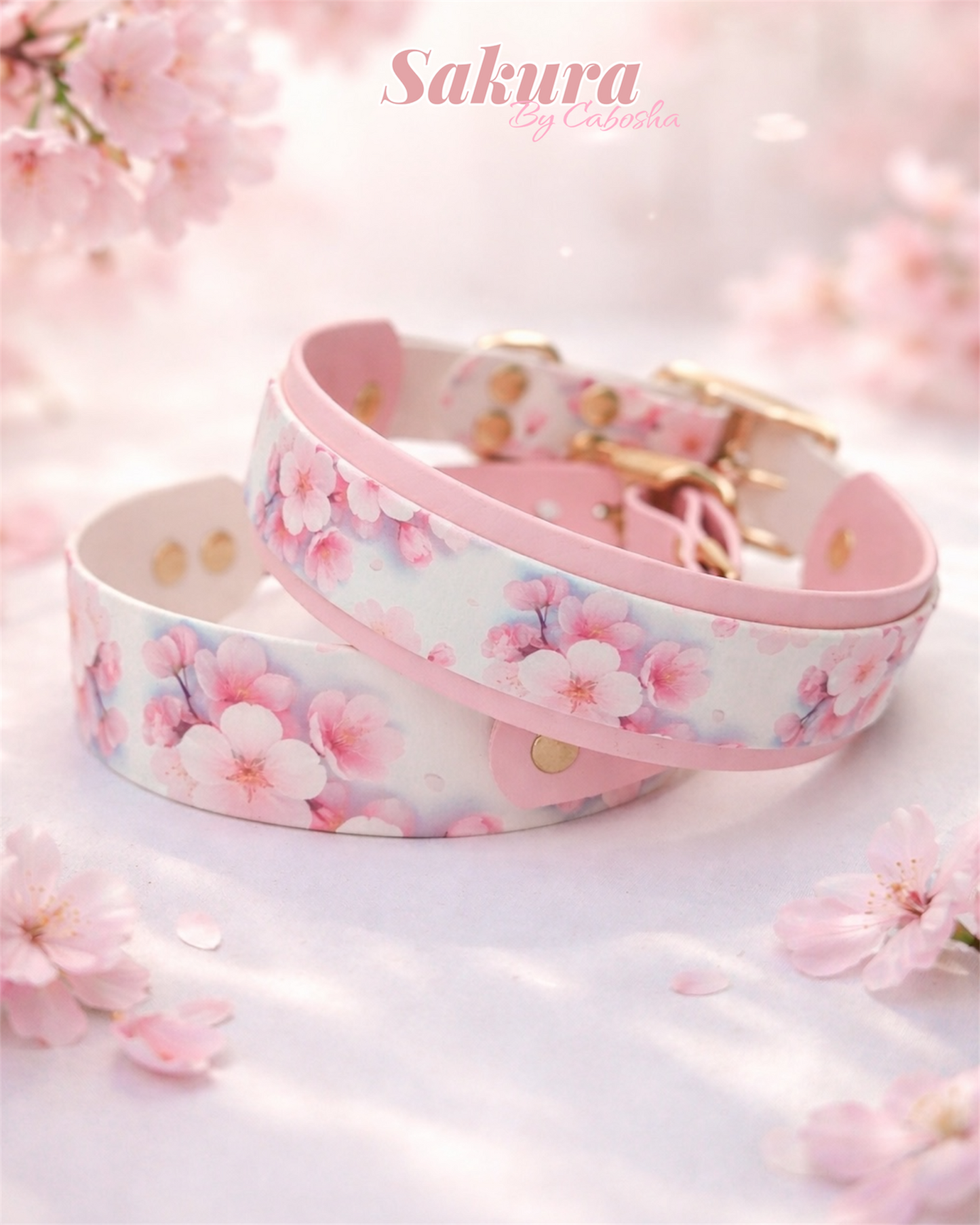 Collier chien Sakura 🌸