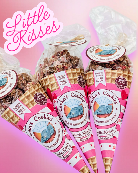 Friandises Naturelles et croustillantes pour chiens Cooka's Cookies-Pink Kisses 💕💝