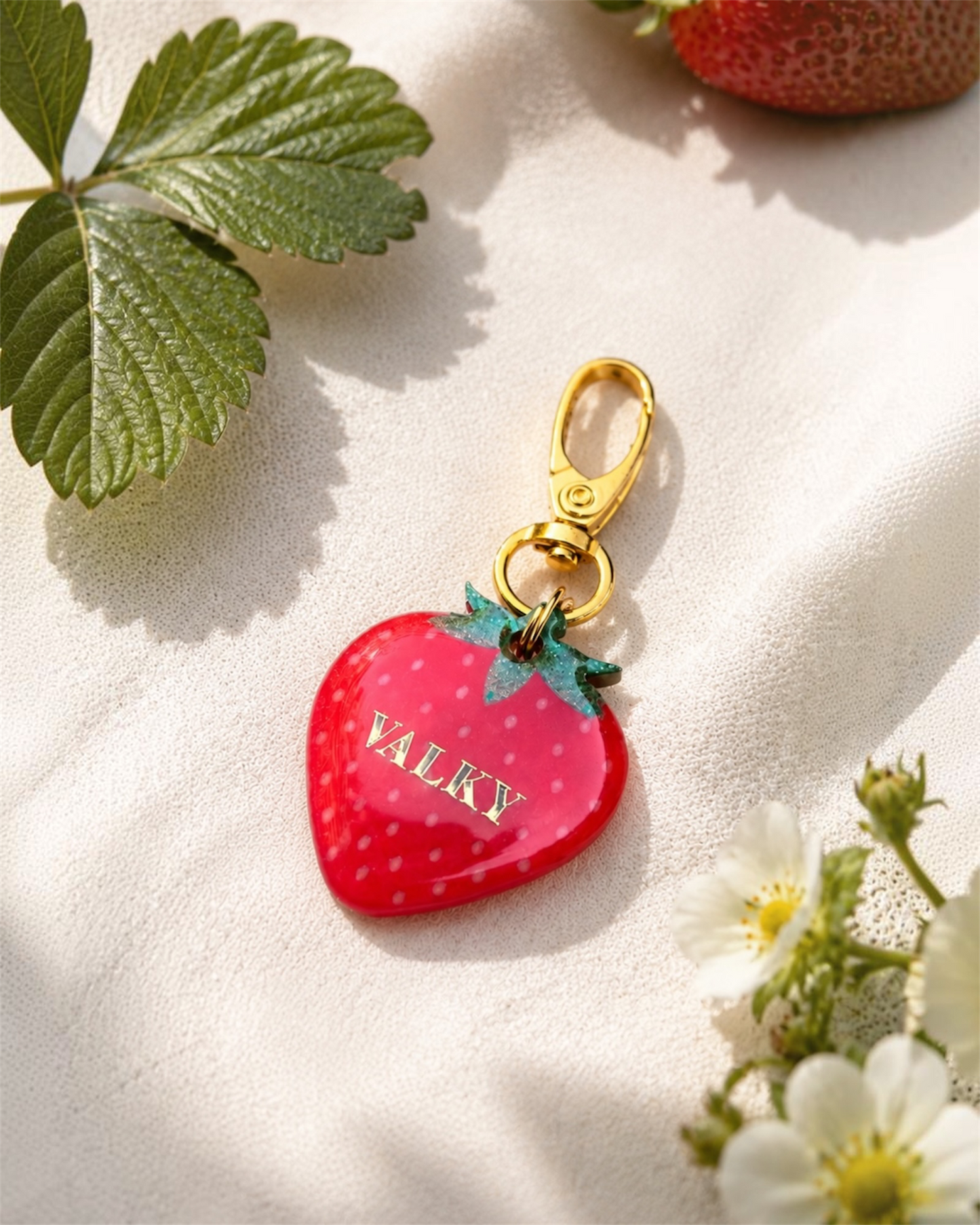 Médaille chien Fraise 🍓