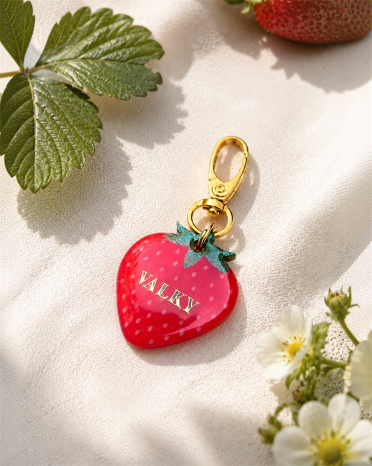Médaille chien Fraise 🍓