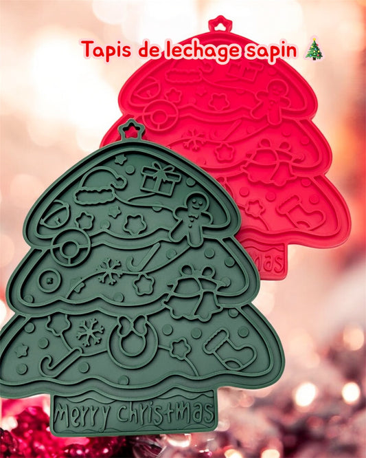 Tapis de léchage sapin de Noël