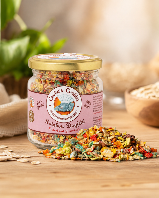 Rainbow Dogfetti - Cooka’s cookie - Paillettes super aliments pour gâteau et nourriture
