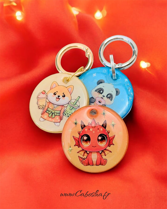 Médailles chien Kawaii 🔥🧋🍩