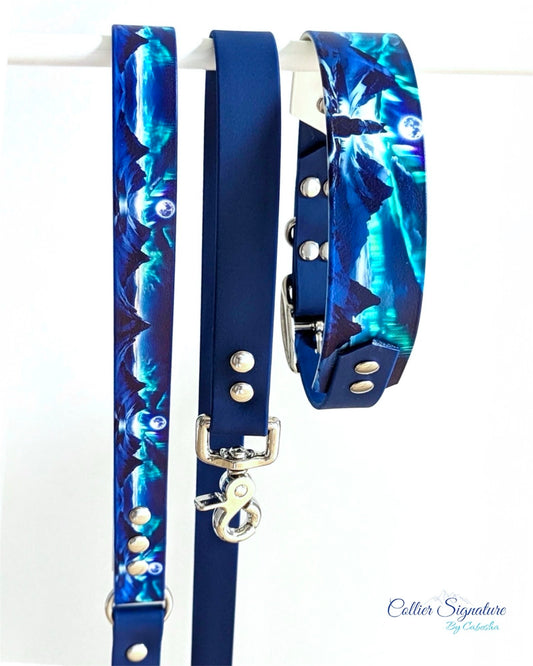 Laisse chien imprimée Signature ✨