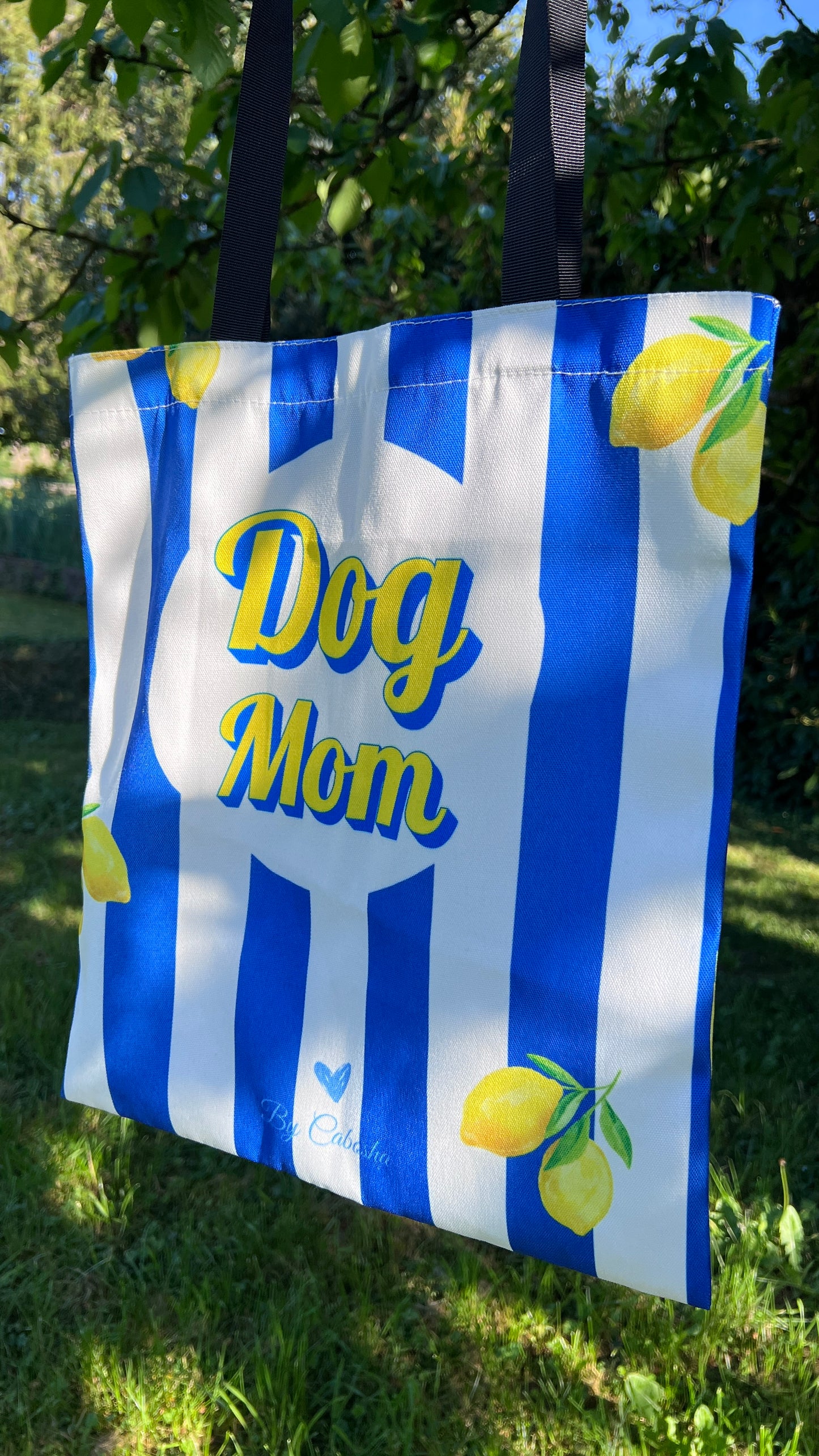 Tote Bag Dog Mom 🩵🍋