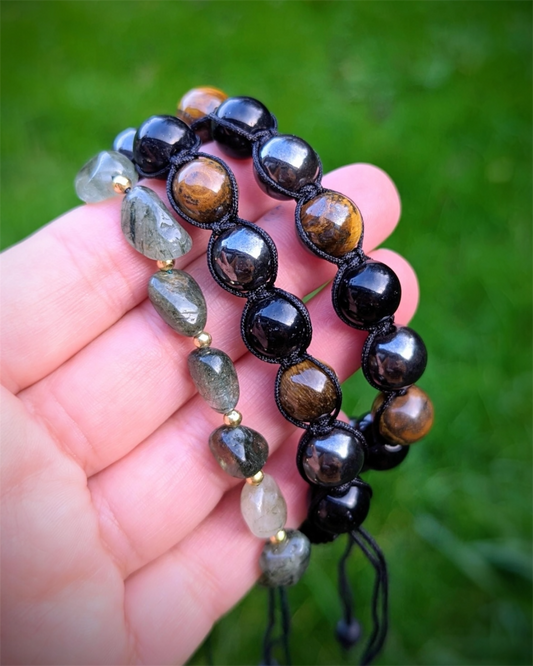 Bracelets pierres naturelles ajustable